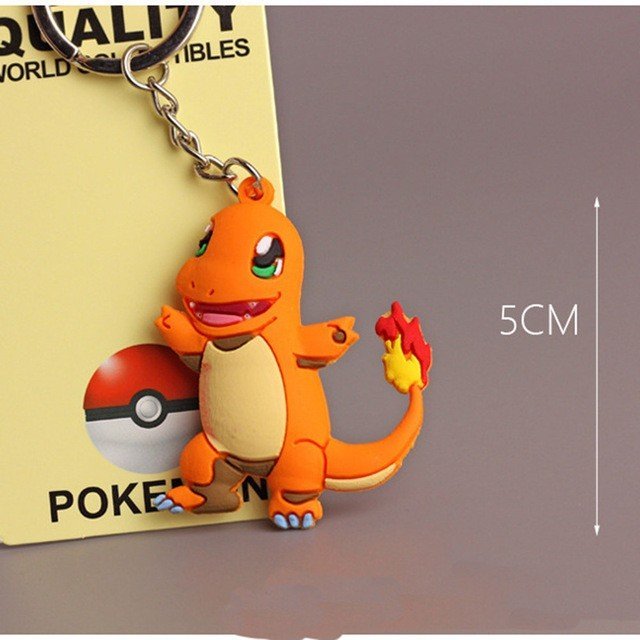 Llavero Pokemon Go 3D Colgante Coleccion Pikachu Charmander