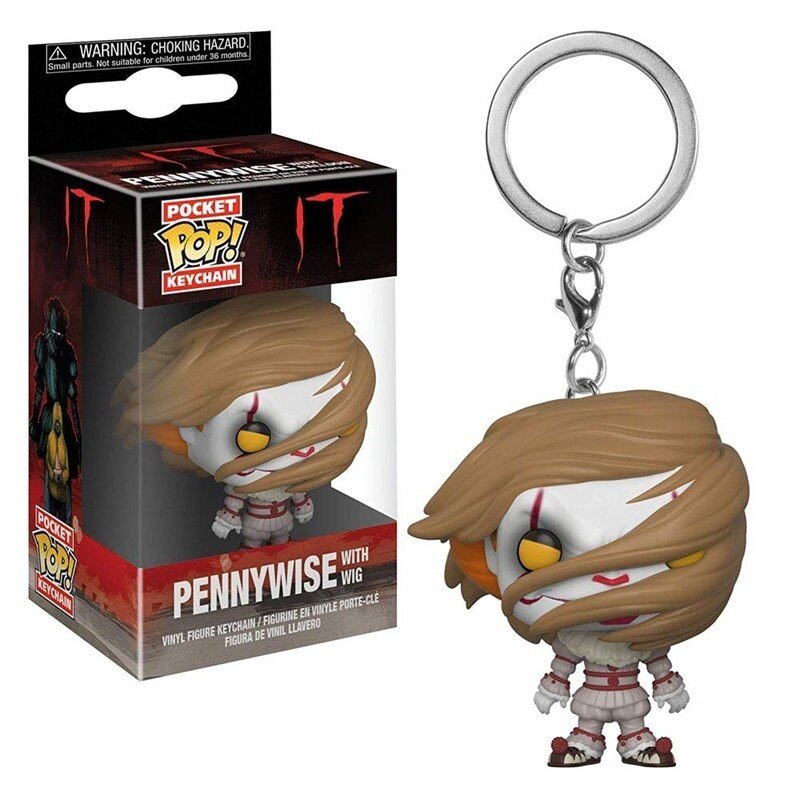 Funko Pop Llavero Keychain Figura Acción Pennywise Wig