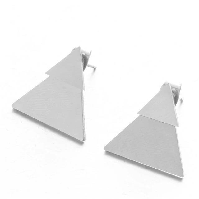 Aretes Moda Sencillos Triángulo 1