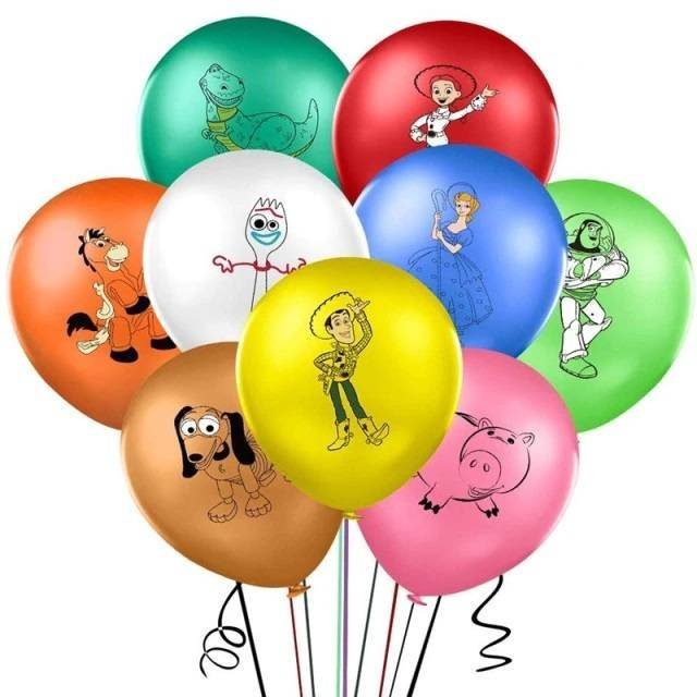 Juego 18 Globos Látex Toy Story Fiesta Modelo 1