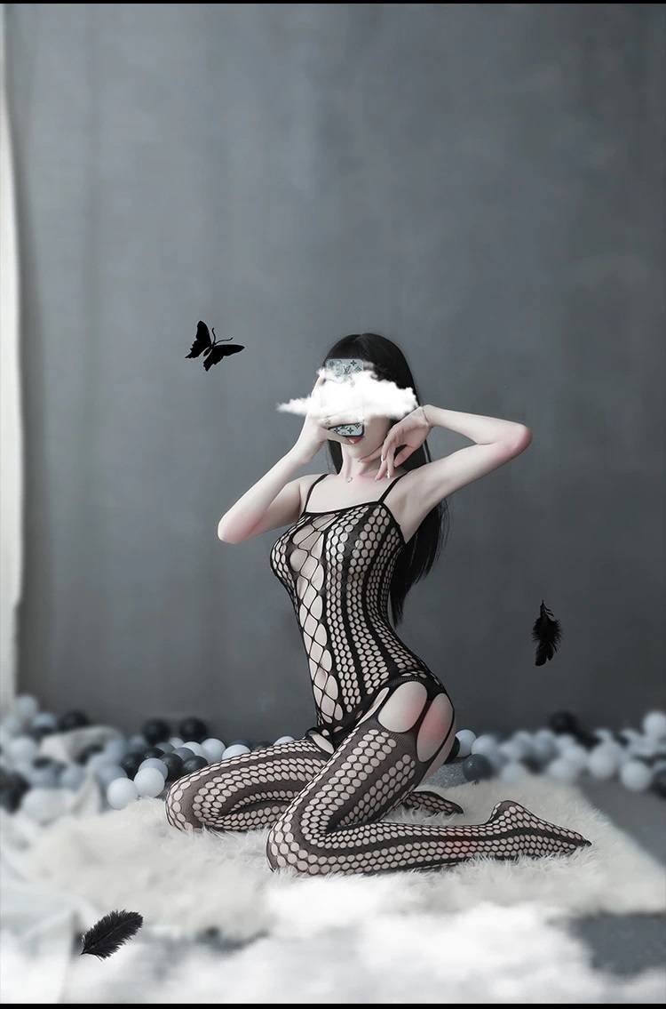 Lencería Pijama Sexy Ropa Interior Elástica Entrepierna Abierta