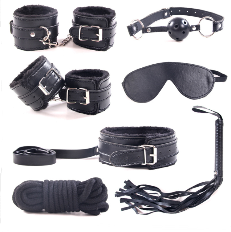 Juego 7 Piezas Bondage Esclavo Sujeción Juguetes Sexuales BDSM