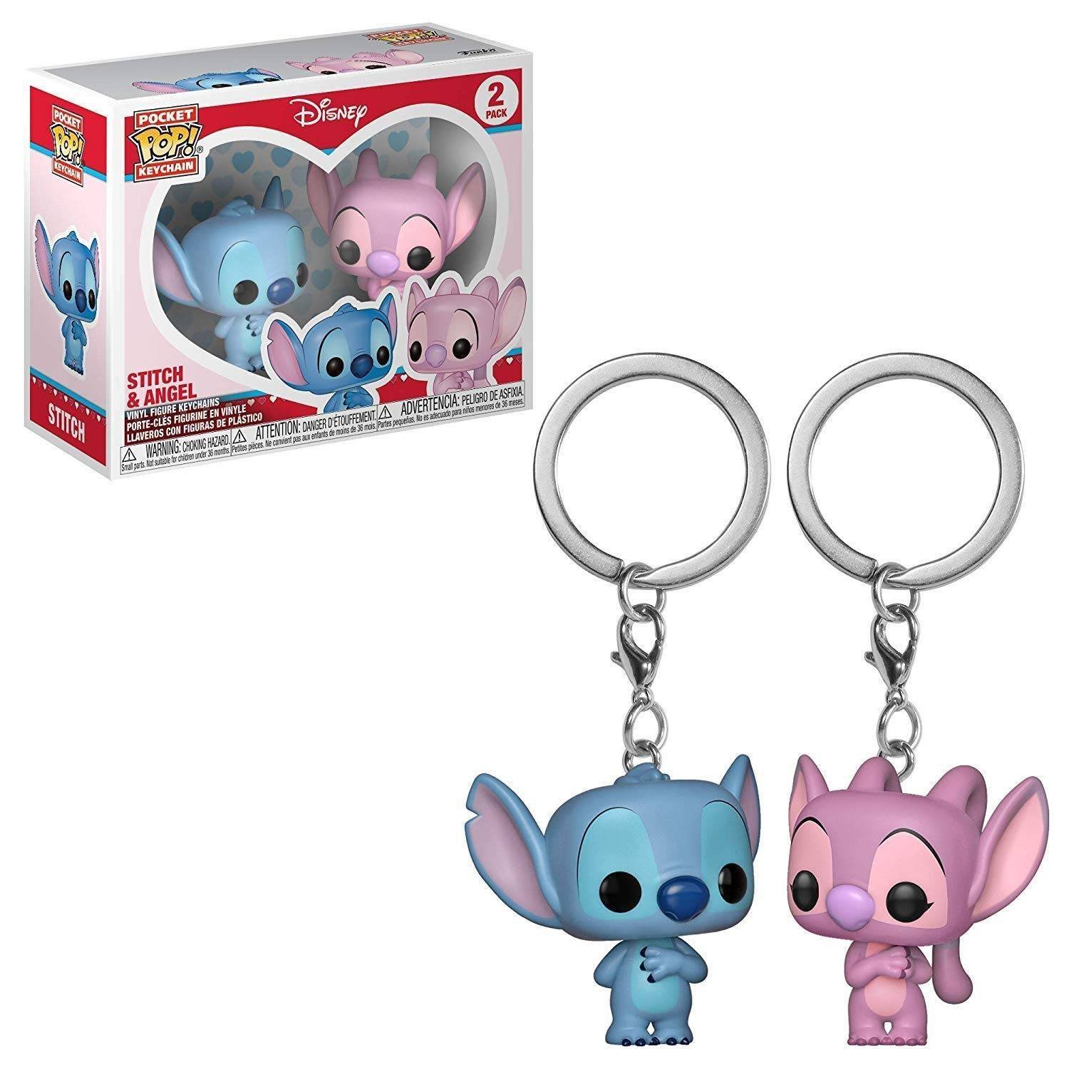 Funko Pop Llavero Disney Lilo & Stitch & Angel
