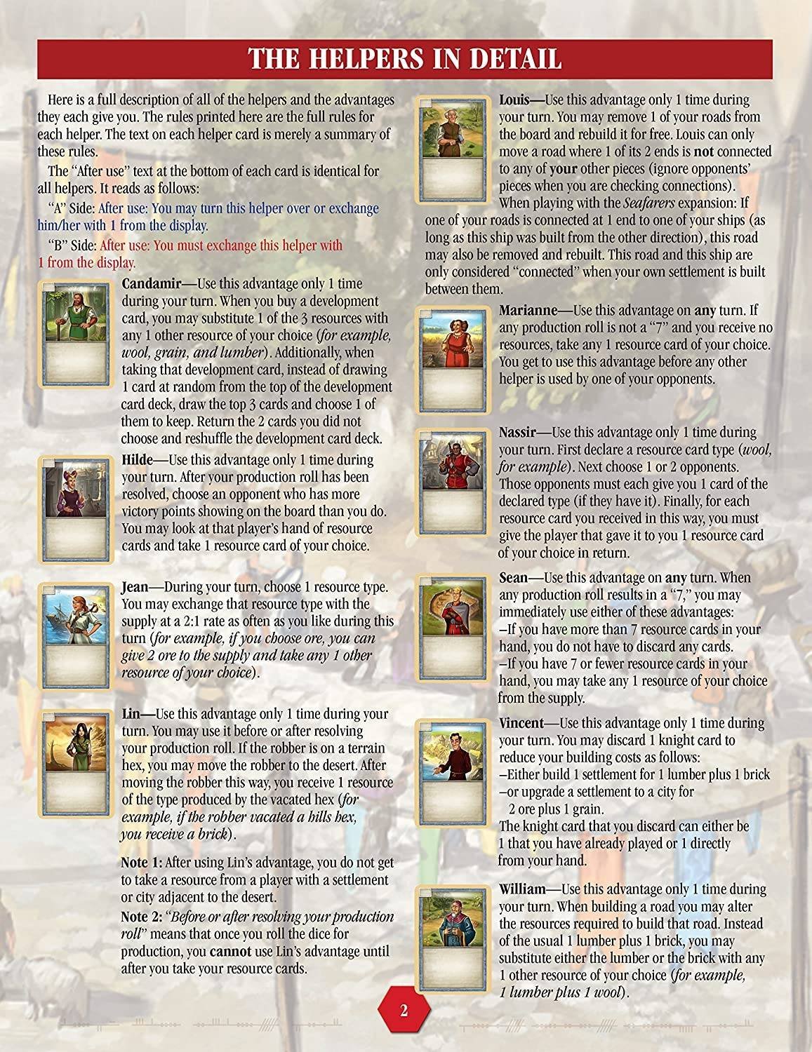 CATAN Escenarios Helpers of Catan