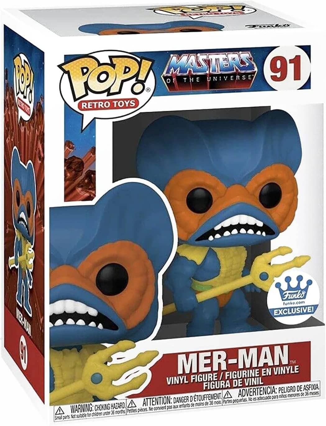 Funko Pop Masters Of The Universe Mer Man 91 Exclusive DAÑO