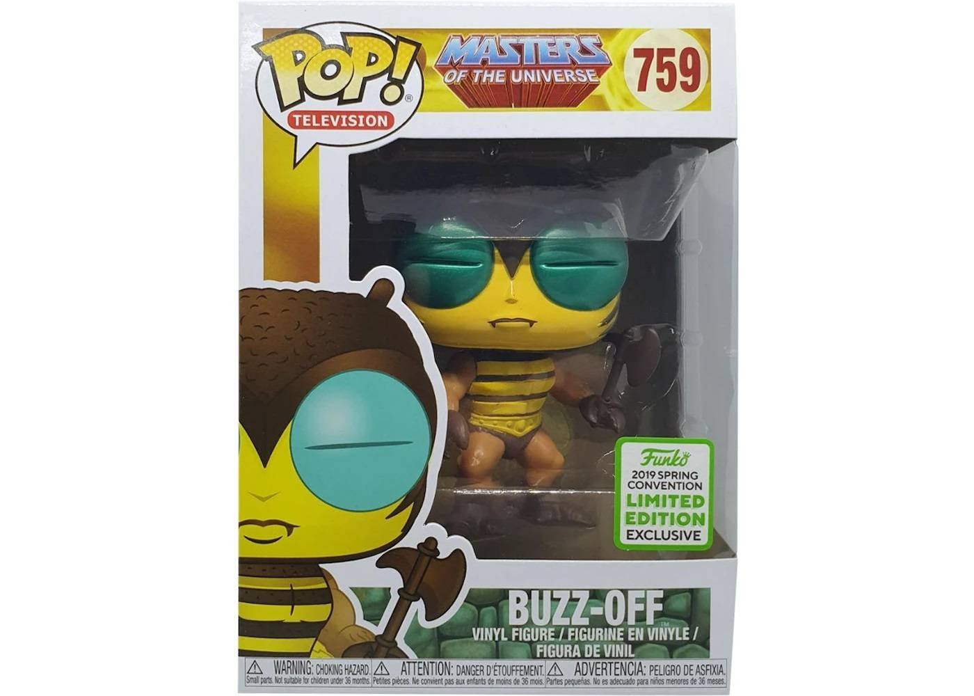 Funko Pop Masters Of The Universe Buzz Off 759 Limited Exclusive