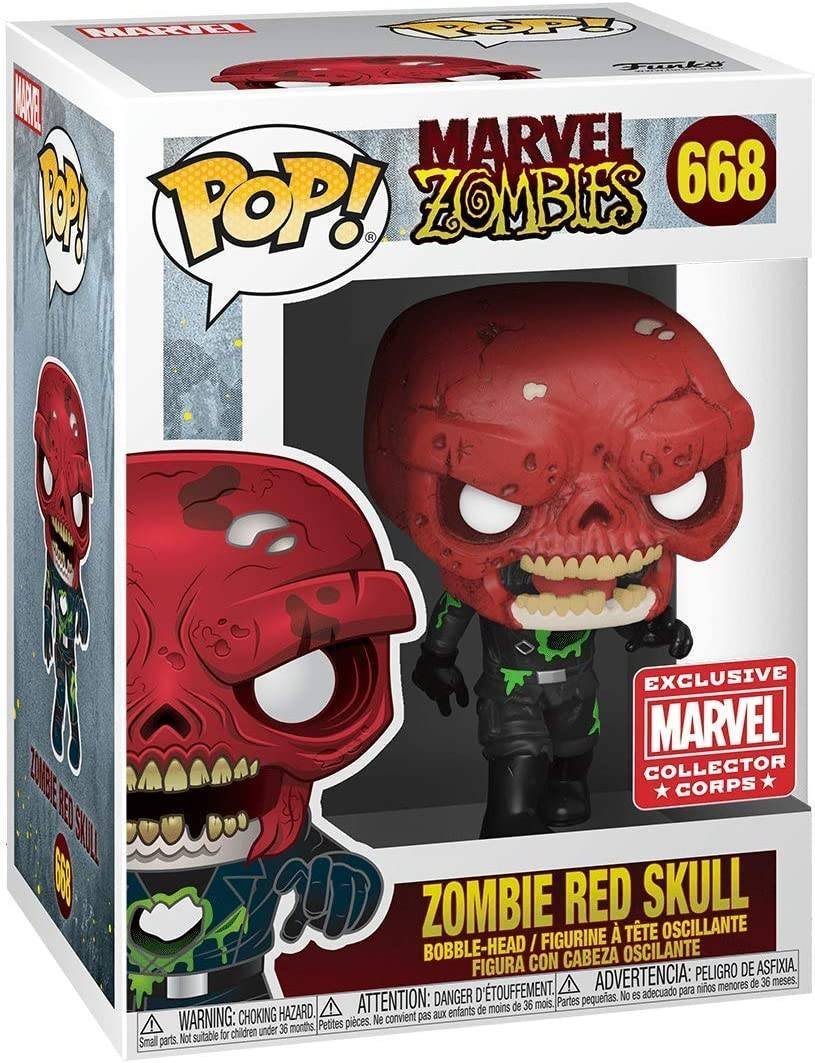 Funko Pop Marvel Zombies Zombie Red Skull 668 Marvel Exclusive