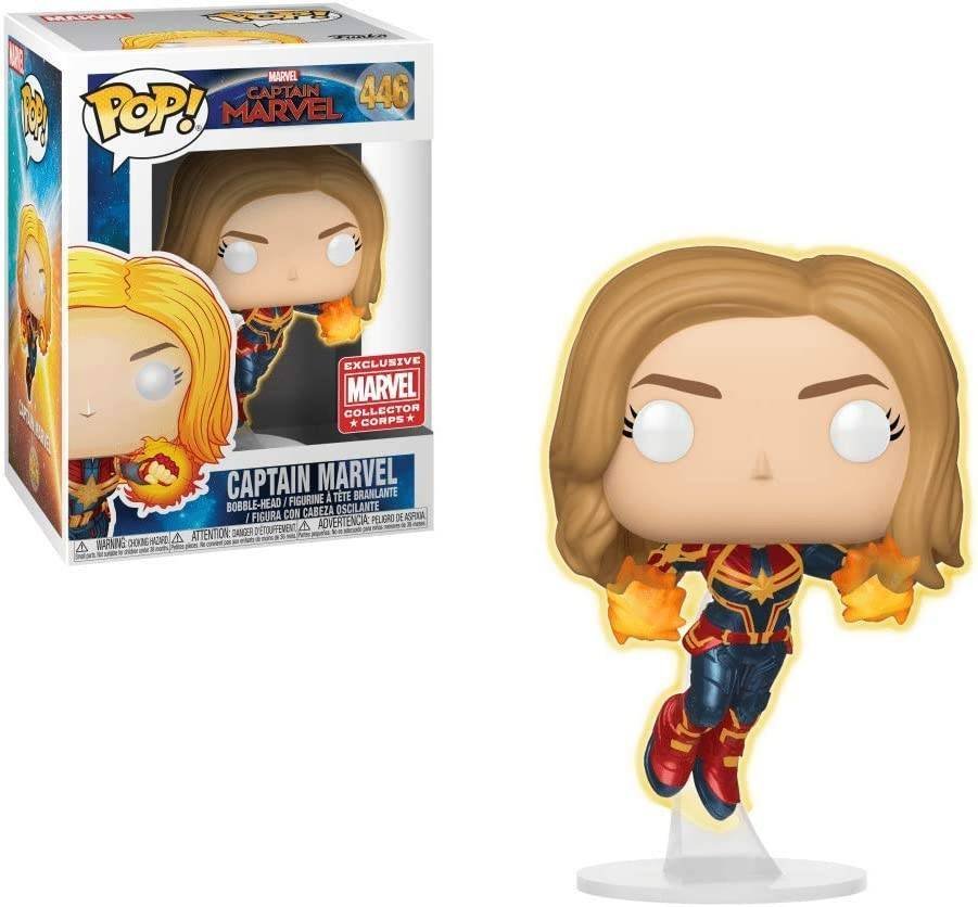 Funko Pop Captain Marvel 446 Glows Marvel Exclusive