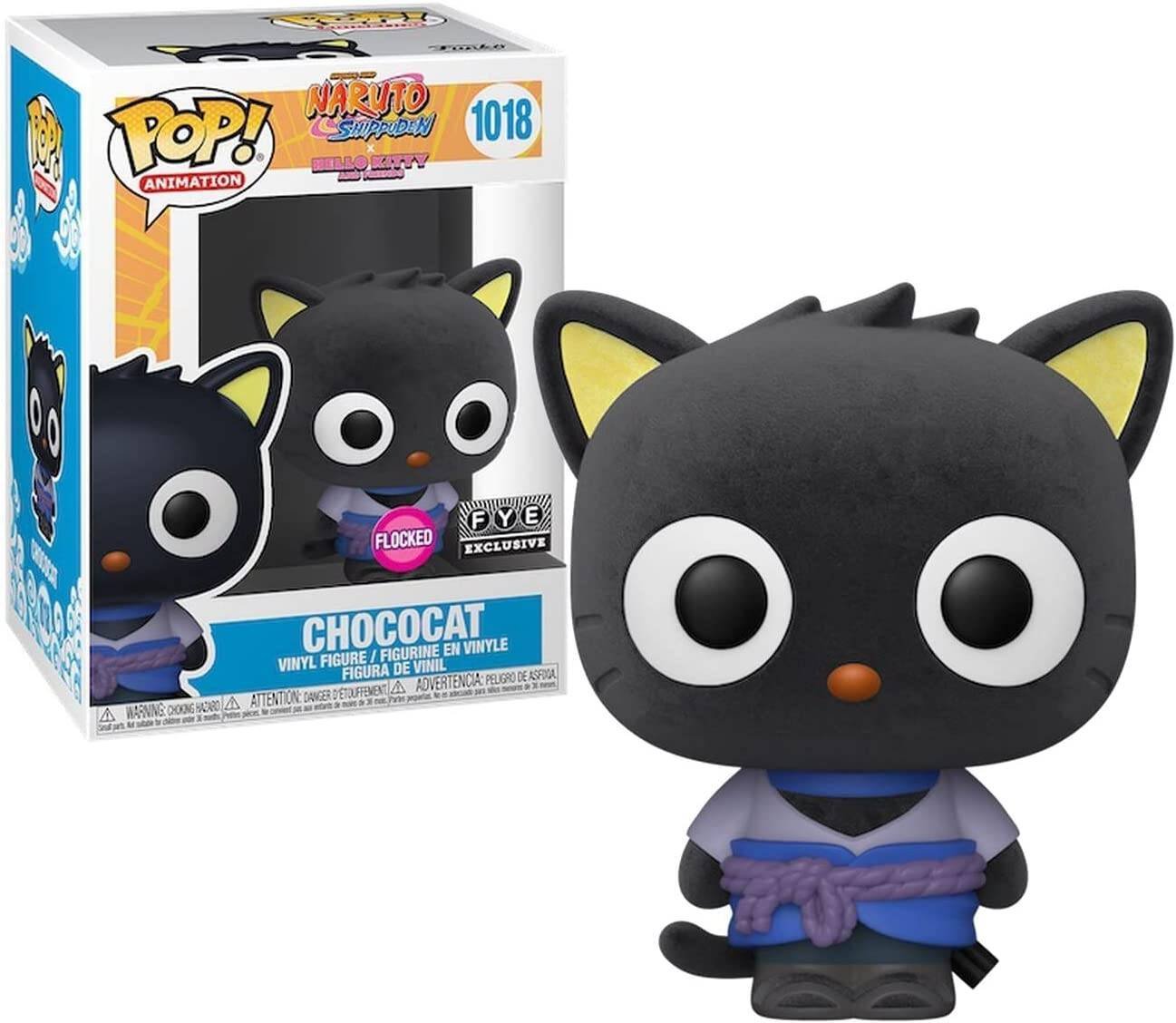 Funko Pop Naruto Shippuden Hello Kitty Chococat 1018 Flocked FYE