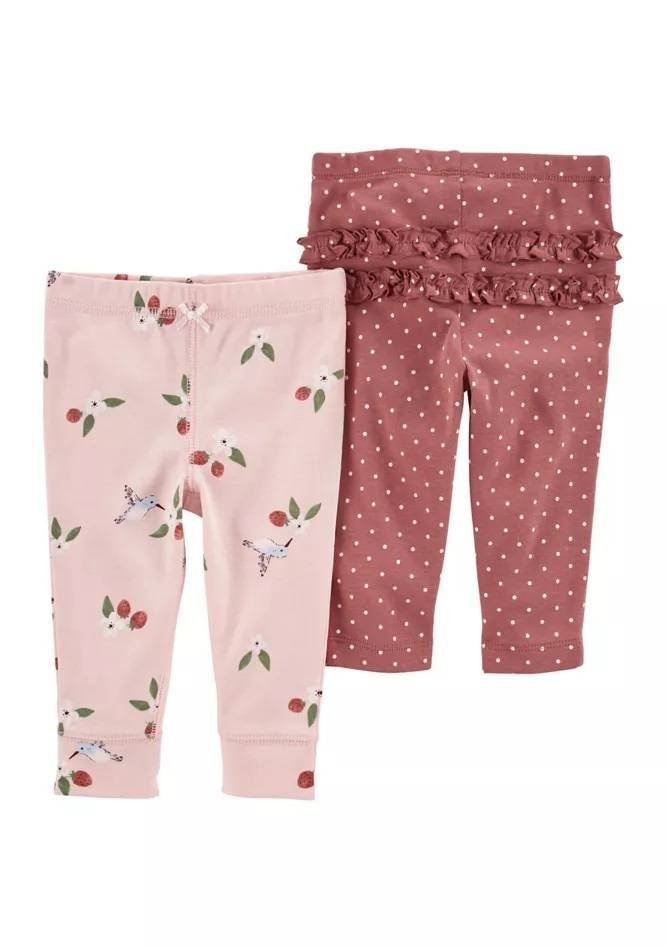Carters Set 2 Piezas Leggings Pantalon Bebe