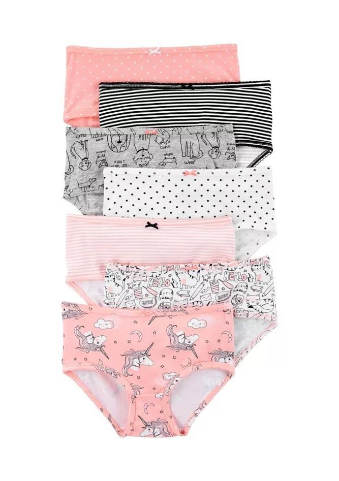 Carters Set 7 Piezas Braga Calzón Niña Unicornio
