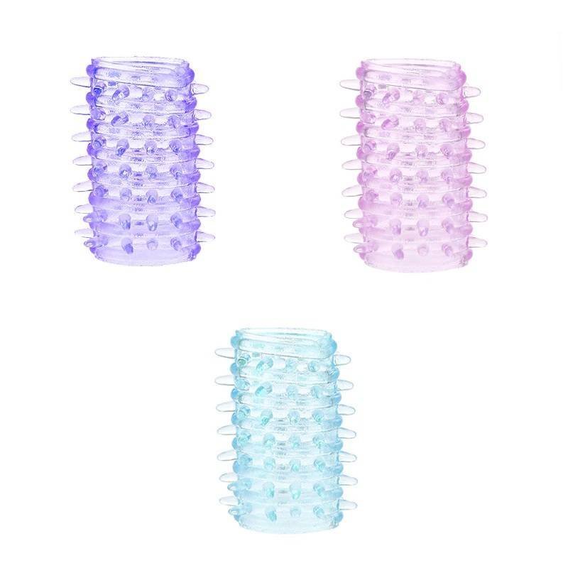 Anillo Funda Silicona Puntas Pene Hombre Retardada Reutilizable