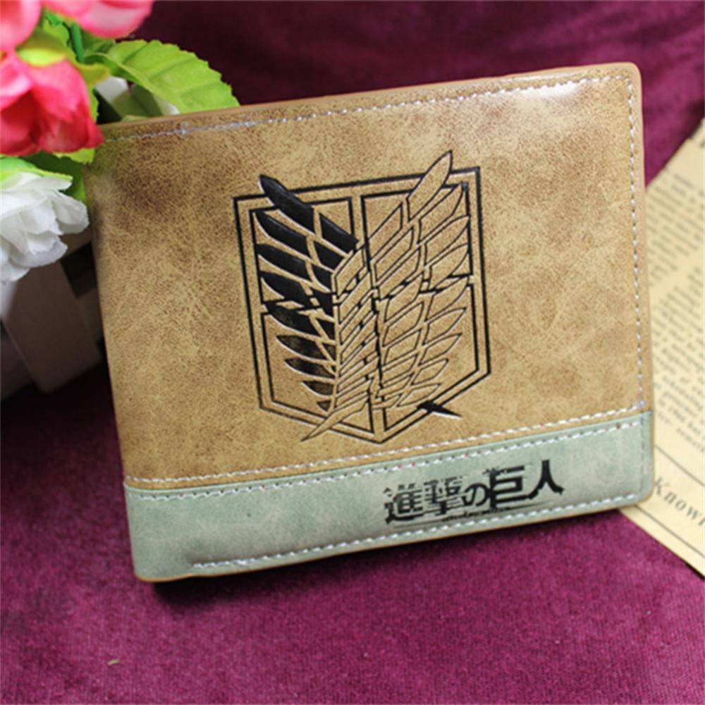 Cartera Anime Monedero Titanes Legión Reconocimiento Kawaii Tarjetero Regalo