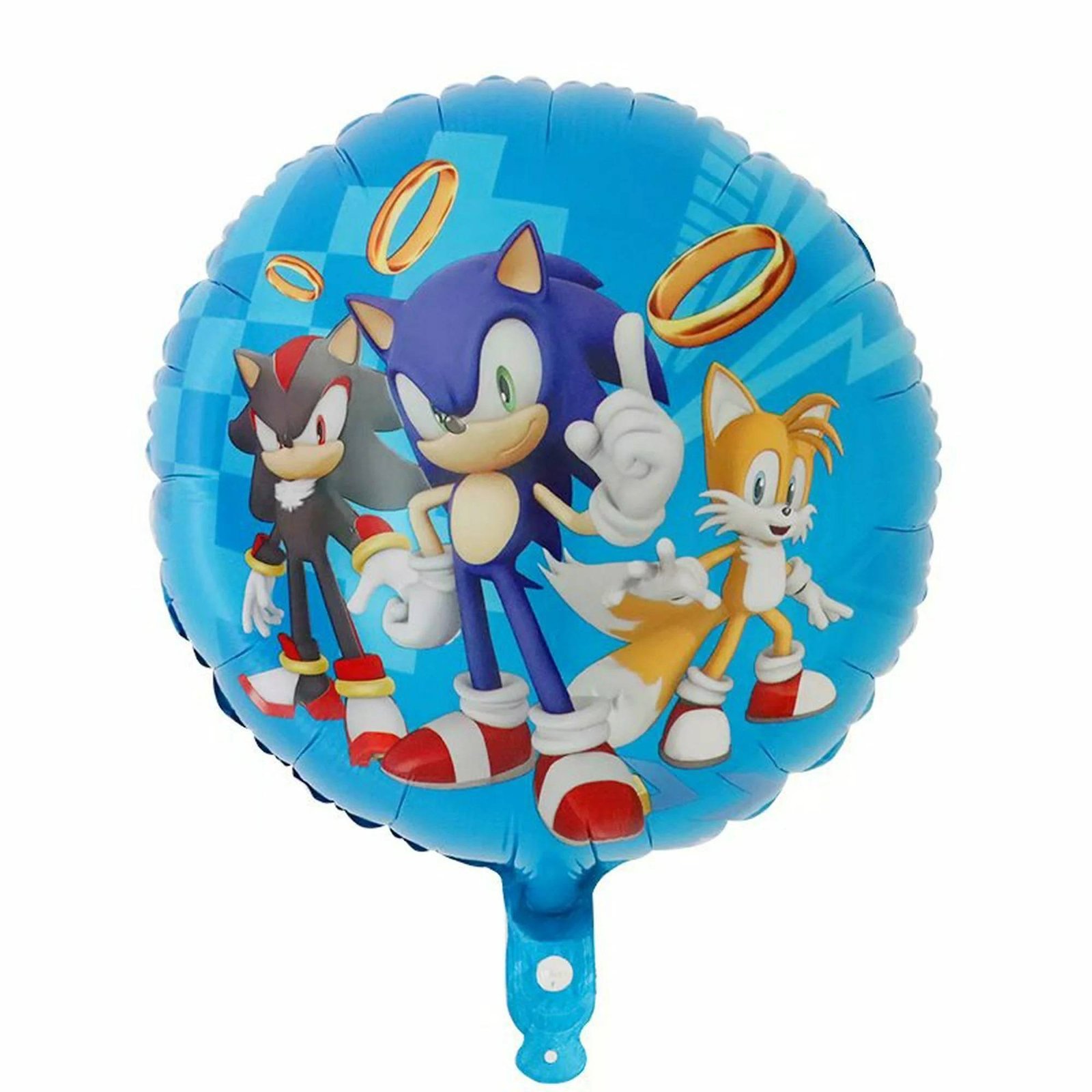 2 Globos Látex Sonic The Hedgehog Modelo 1 Fiesta Regalos Decoración