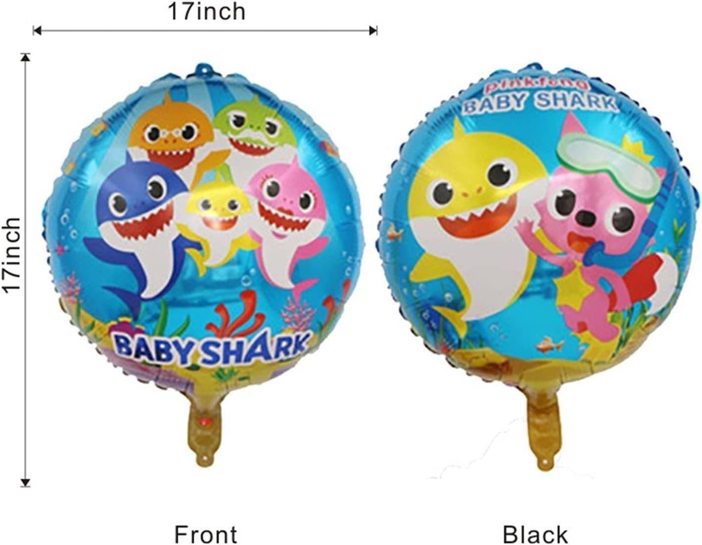2 Globos Látex Baby Shark Tiburon Modelo 1 Fiesta Regalos Decoración