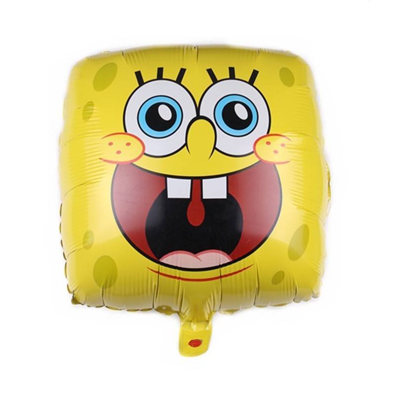 2 Globos Látex Bob Esponja Sonriendo Fiesta Regalos Decoración