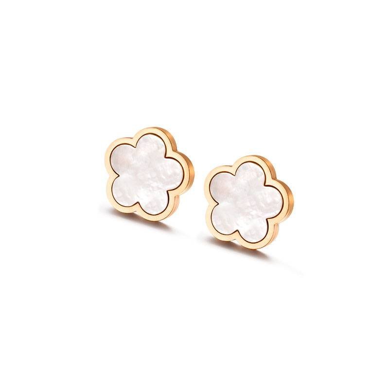 Aretes Aleación Zinc Flor Estilo Diseño Joyería Gótica