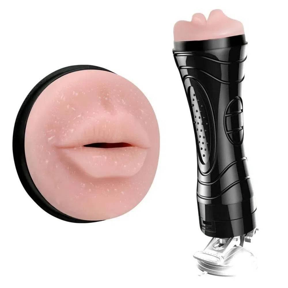 Masturbadores Masculinos 3D Silicona Ventosa Vagina Artificial Vibratoria