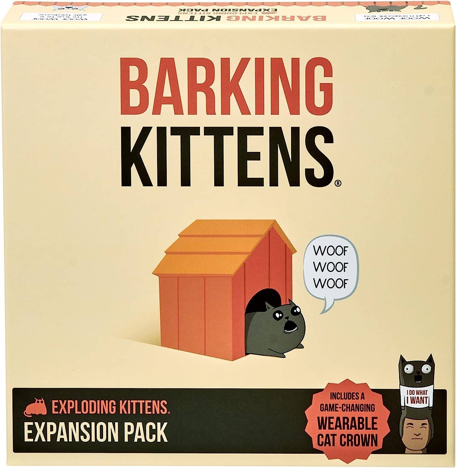Barking Kittens Expansion Exploding Kittens Juego de 2 a 5 Jugadores