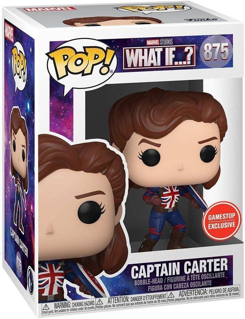 Funko Pop What If Captain Carter 875 Gamestop DAÑO