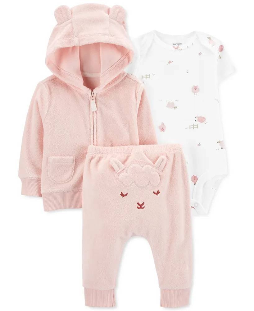 Carters Set 3 Piezas Pañalero Pantalón Sueter Bebe Oveja