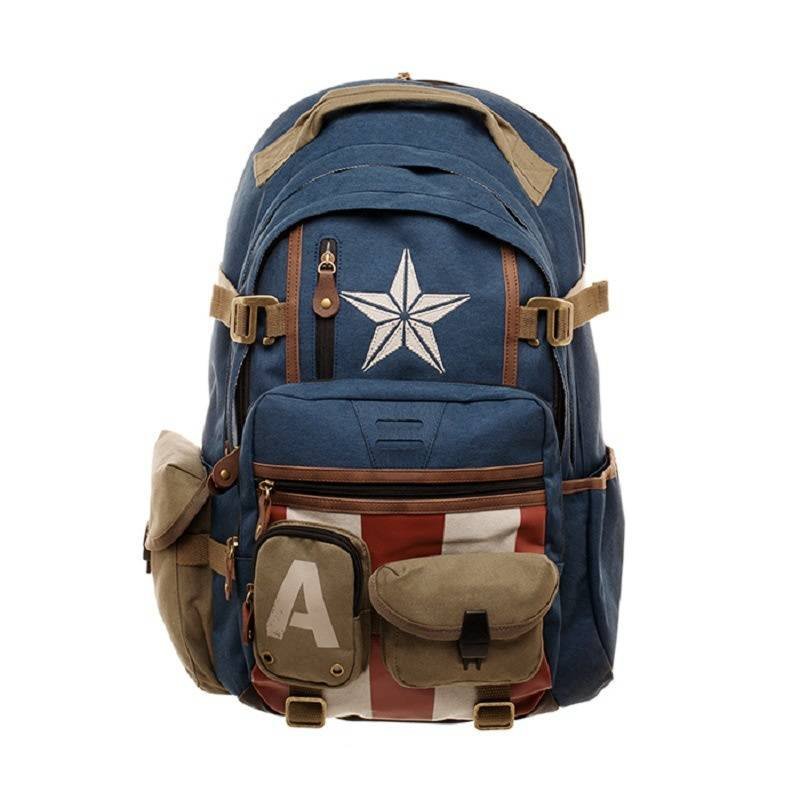 Mochila Escolar Marvel Captain America Laptop Regreso a Clases