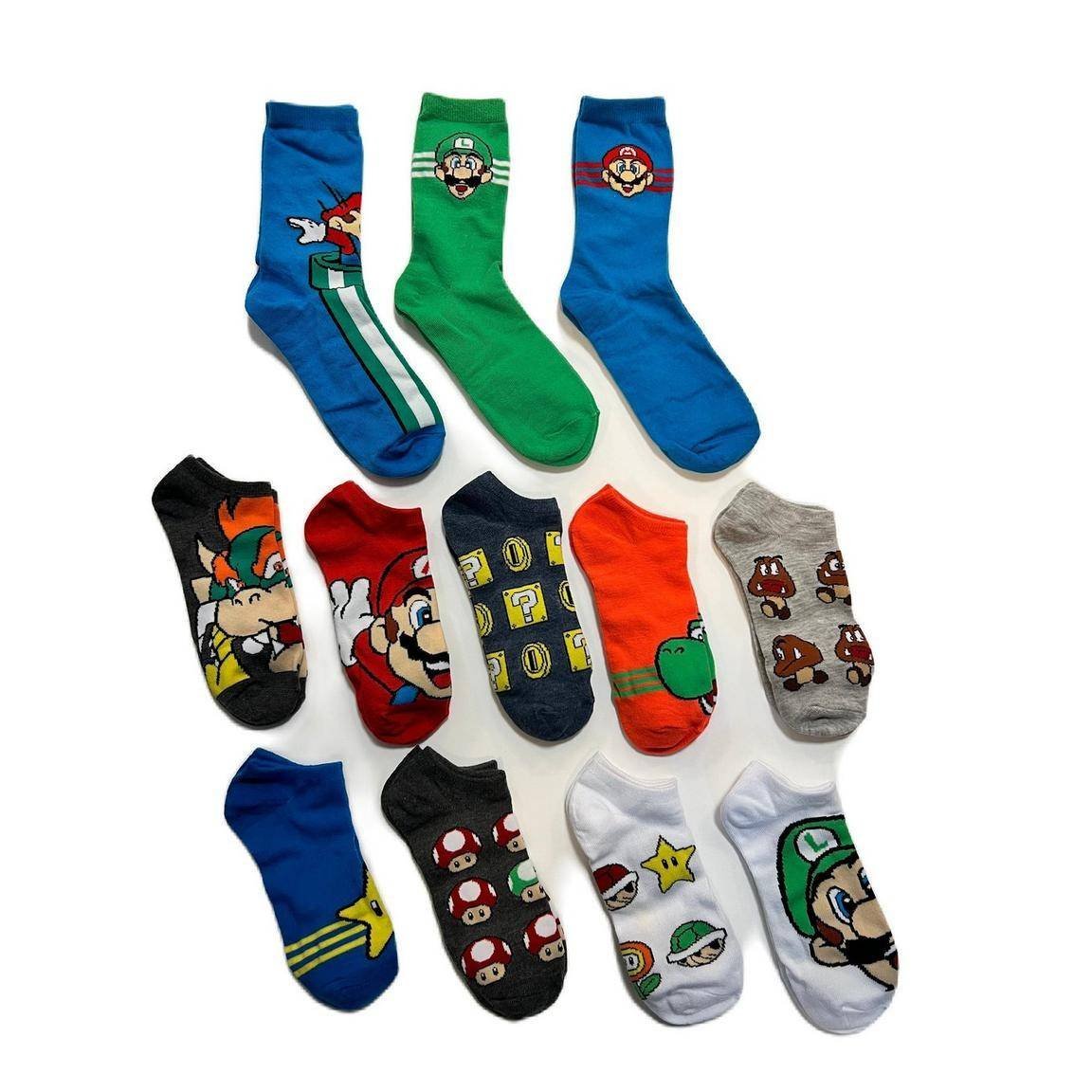 12 Pares Super Mario 12 Días Oficial Luigi Bowser