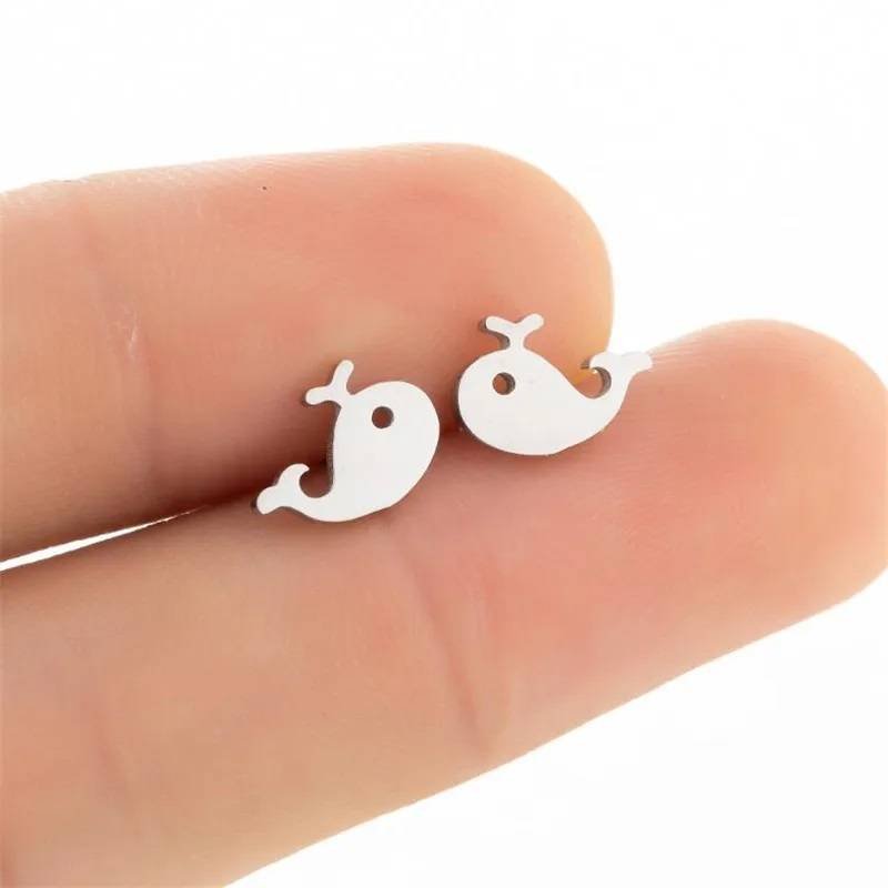 Aretes Pendientes Animal Ballena Mar Elegante Moda Fiesta Regalo