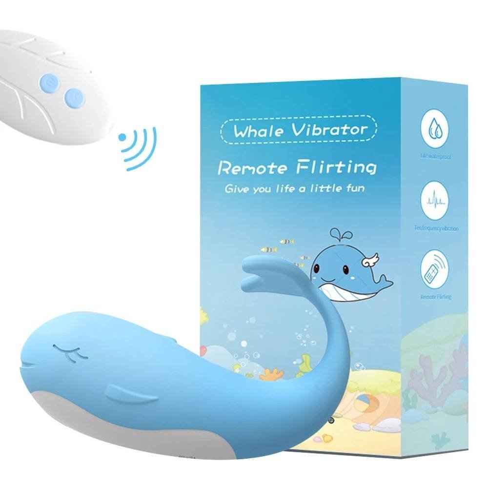 Vibrador Ballena Mujer Juguete Sexual Control Remoto 10 Frecuencias