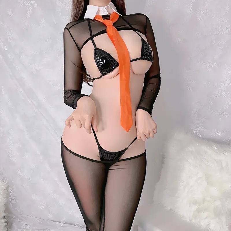 Disfraz Sexy Cosplay Mesera Espalda Descubierta Halloween