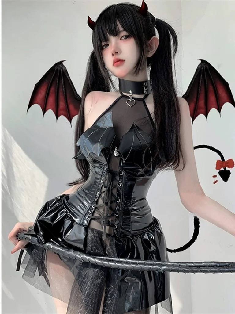 Disfraz Sexy Cosplay Bruja Oscura Drácula Halloween