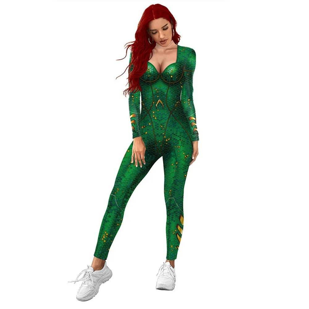 Disfraz Sexy Cosplay Mera Agua Superheroes Halloween