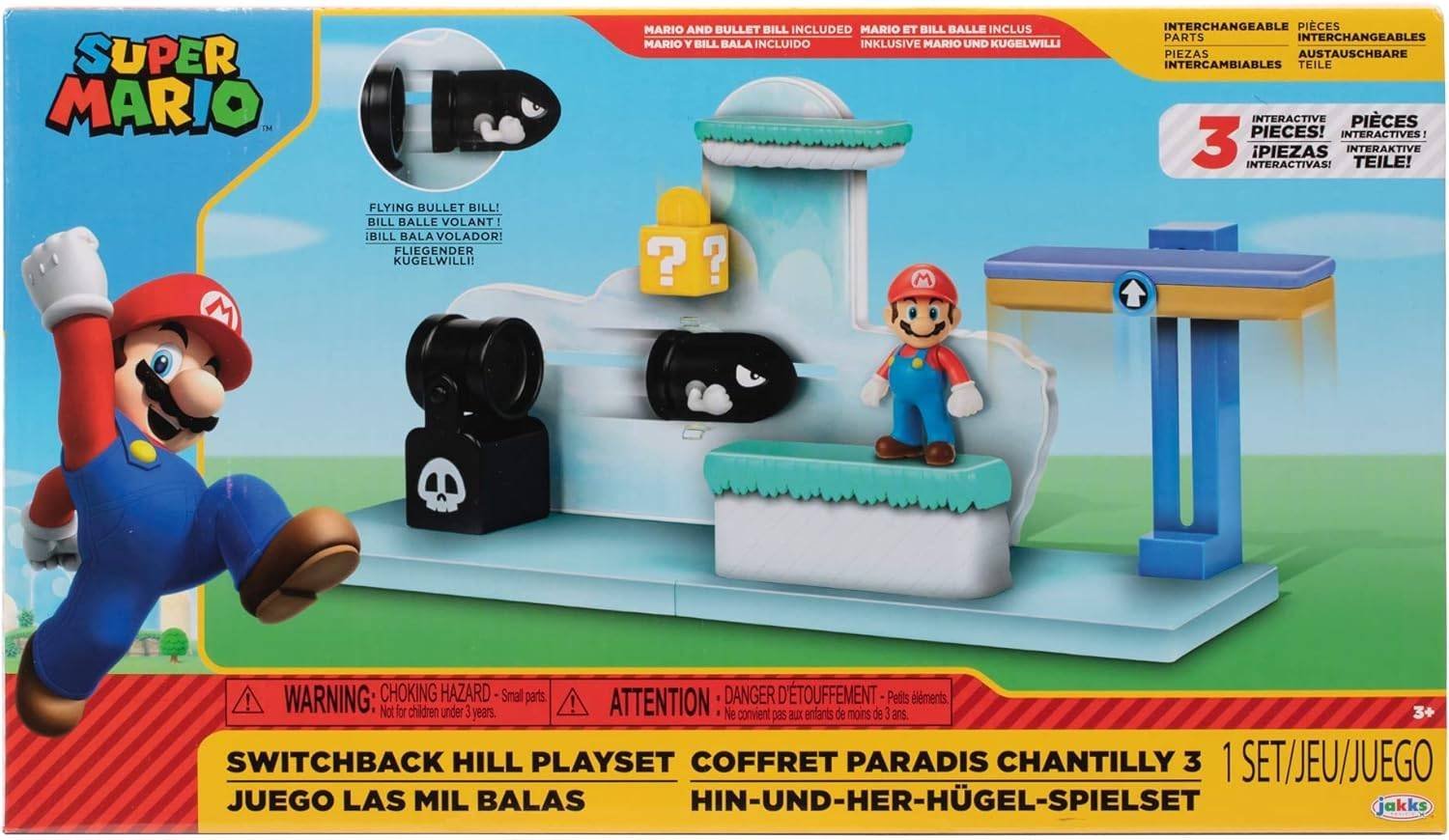 SUPER MARIO Nintendo Switchback Hill Mario Bill Bala Juego