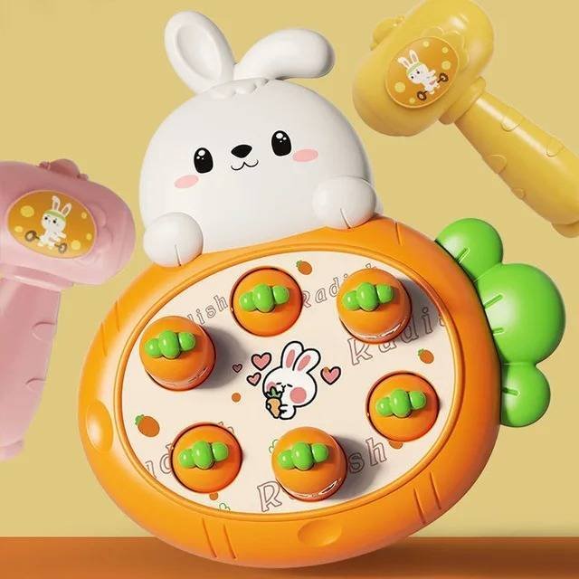 Juguete Montessori Conejo Zanahorias Bebé Juego Aprendizaje Creativo Didáctico Martillo 6a24 meses