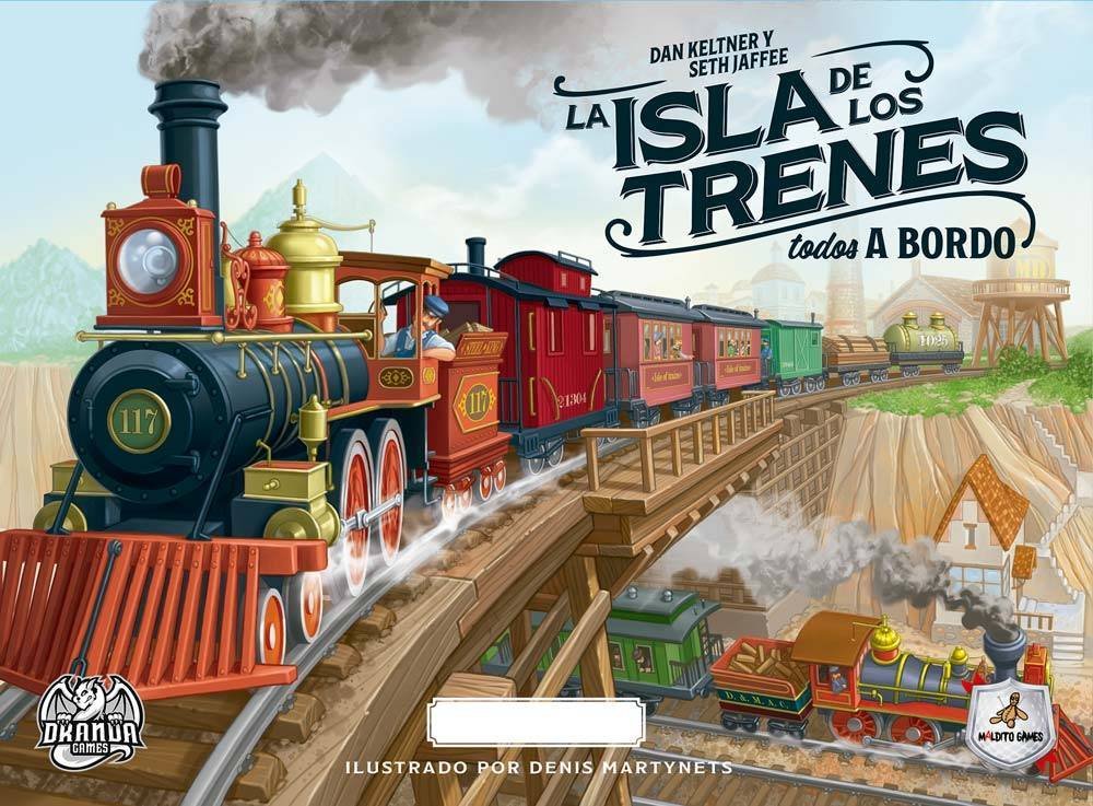 La Isla de los Trenes Todos a bordo Español Maldito Games Juego 1 a 4 Jugadores