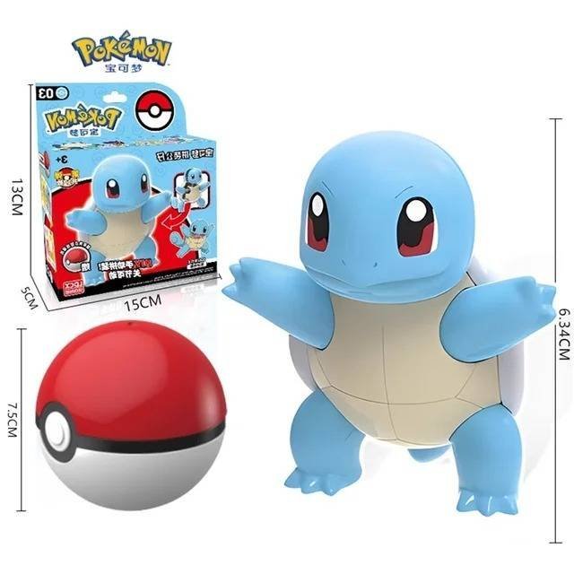 LDCX Figura Colección Pokémon Pokeball Original Squirtle Regalo
