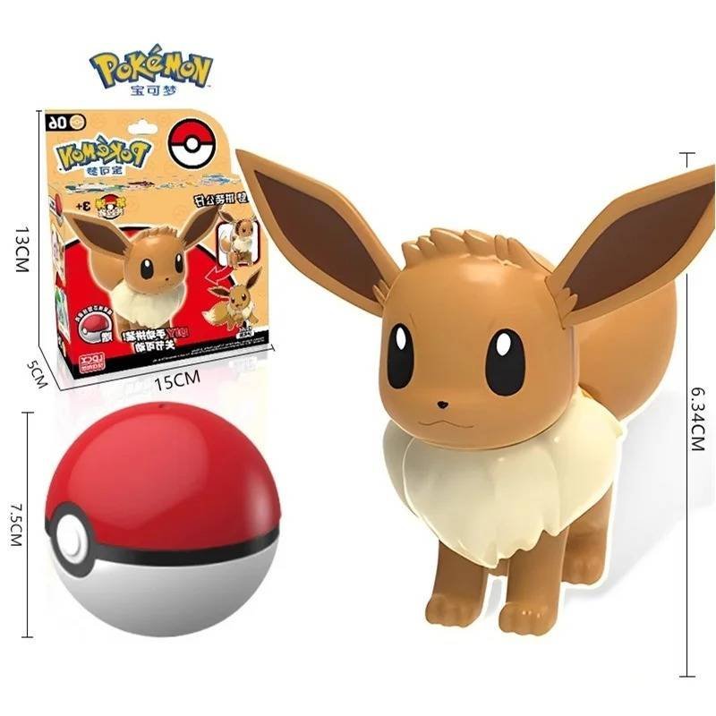 LDCX Figura Colección Pokémon Pokeball Original Eevee Regalo