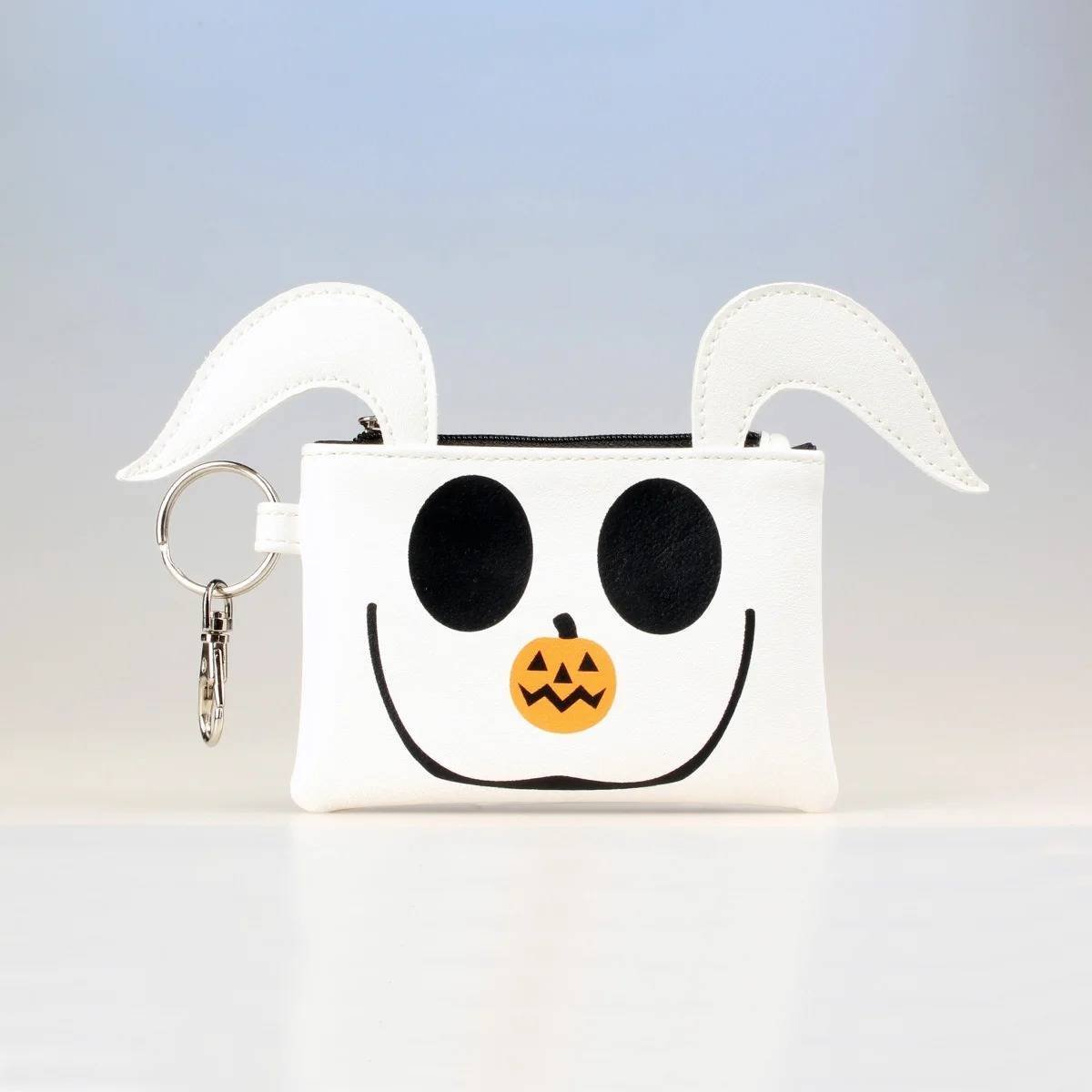 Cartera Anime Monedero Perro Fantasma Jack Halloween Calabaza Kawaii Regalo