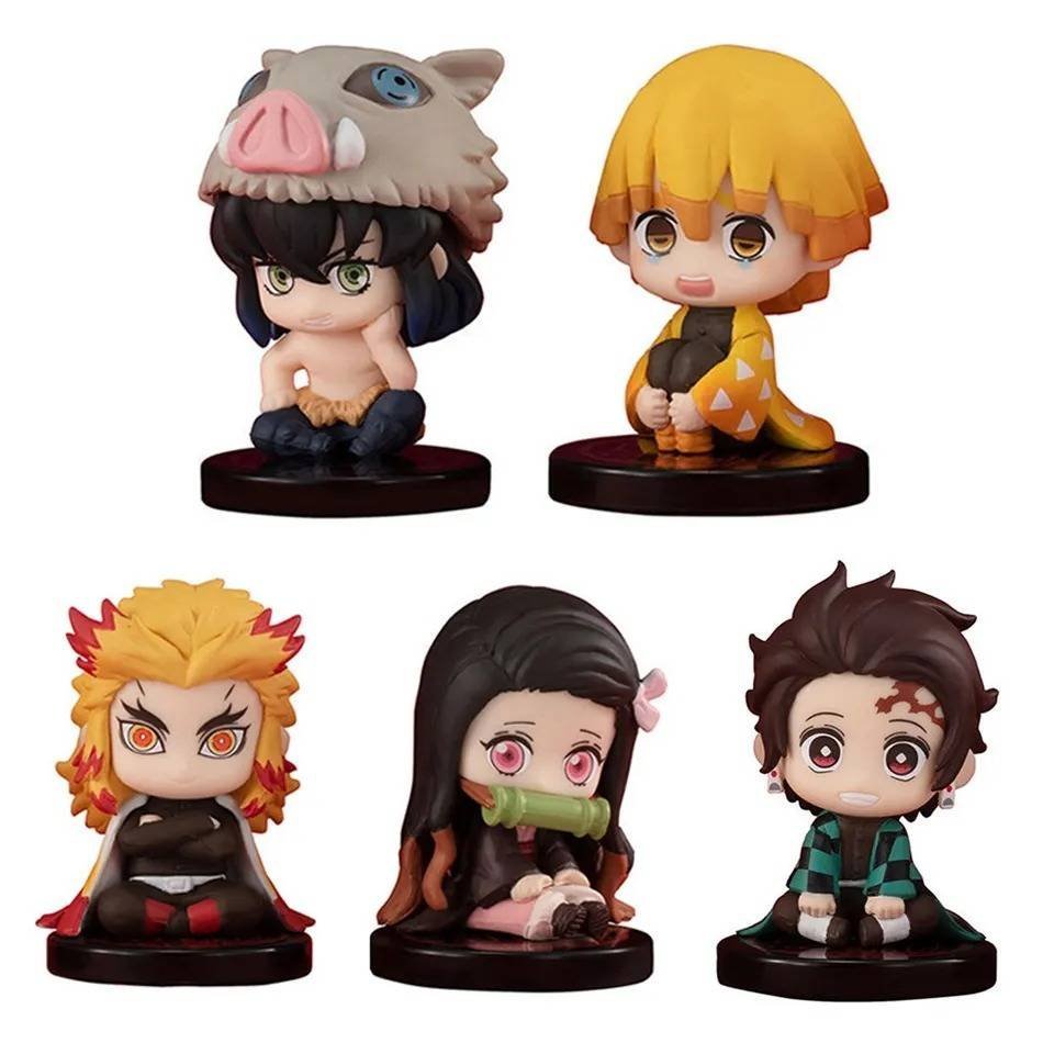 Figura Colección Demon Slayer Nezuko Tanjiro Set 5 Figuras Regalo