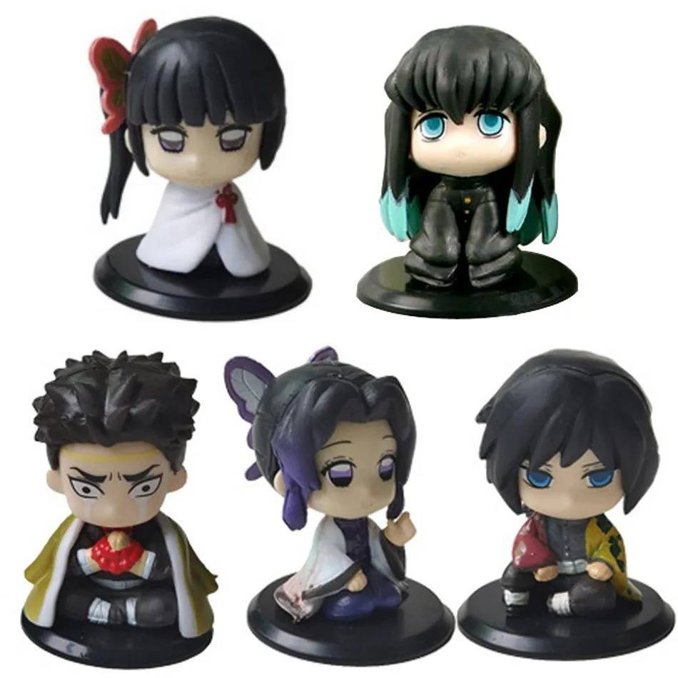 Figura Colección Demon Slayer Pilares Tomioka Set 5 Figuras Regalo