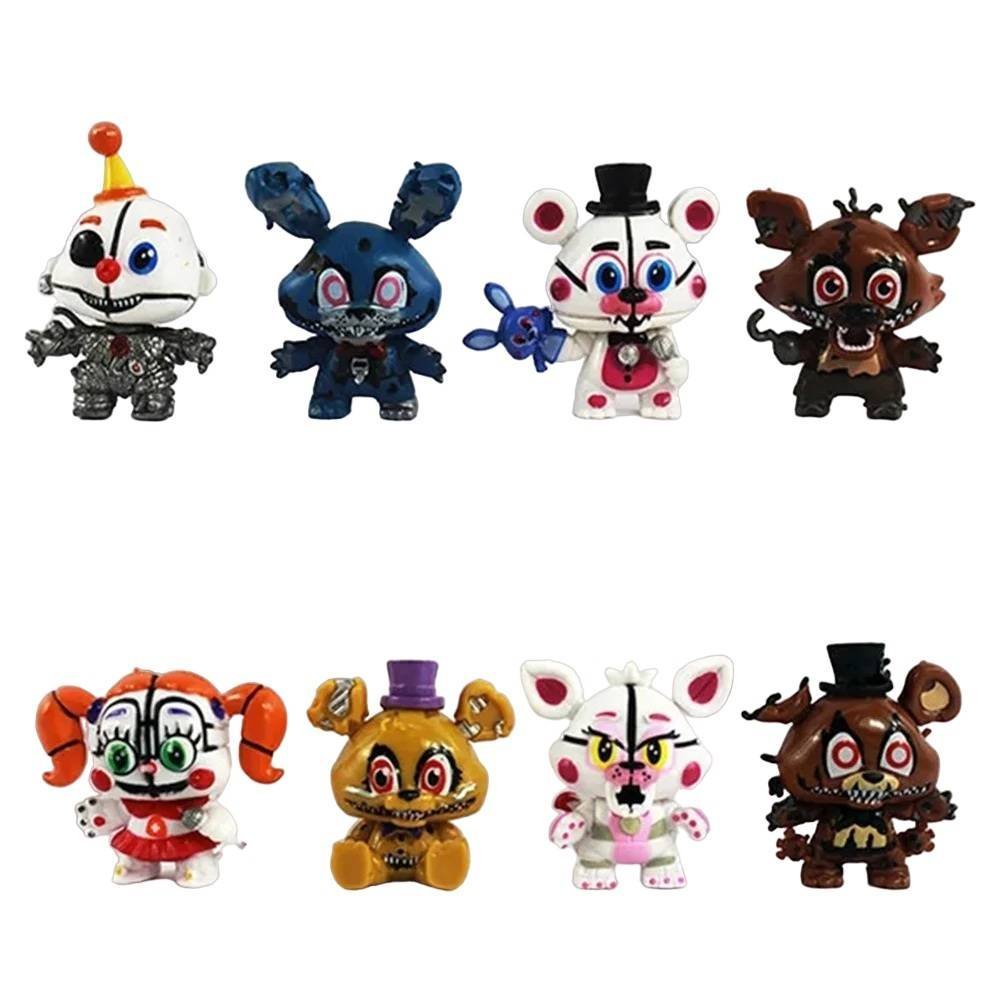 8 Figuras Colección Freddy Five Night Terror Set Regalo