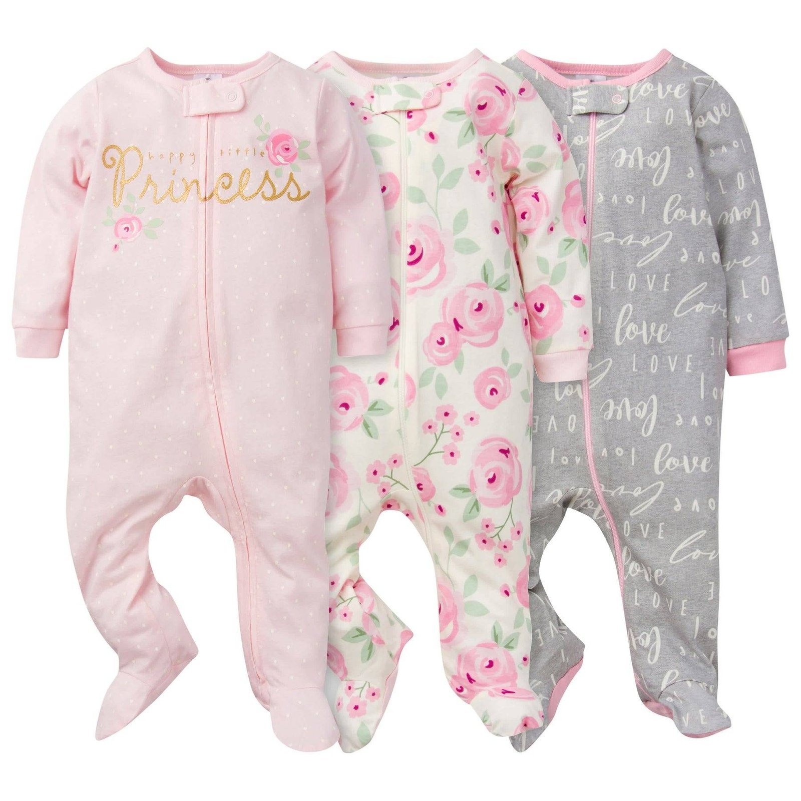 Gerber Premium Set 3 Piezas Mameluco Floral Juegos Bebe