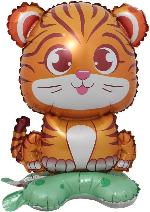 1 Globos Aluminio Animal Tierno Tigre Fiesta Regalos Decoración