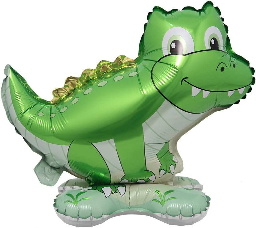 1 Globos Aluminio Animal Tierno Dinosaurio Verde Fiesta Regalos Decoración
