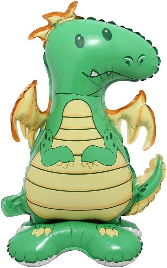 Globos Aluminio Animal Tierno Dragon Verde Fiesta Regalos Decoración