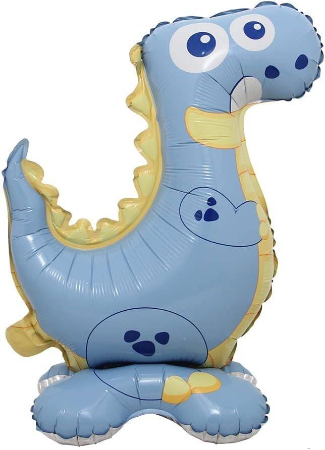 Globos Aluminio Animal Tierno Dinosaurio Azul Fiesta Regalos Decoración