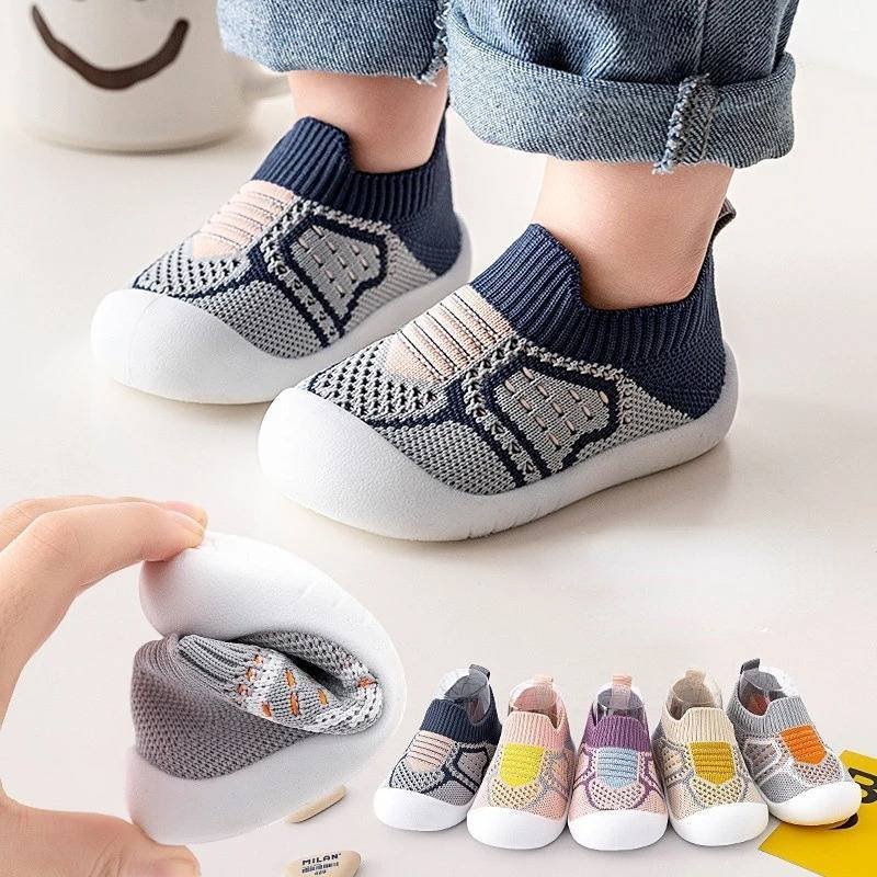 Zapatos Antideslizantes Transpirables Bebé Tipo Calcetines Suela Goma Fondo Suave