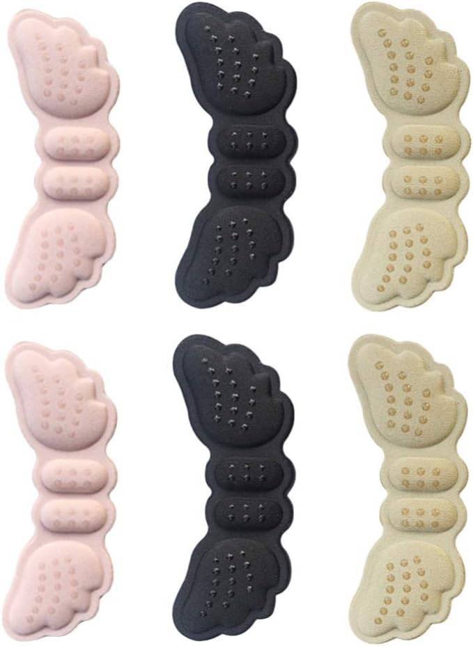3 Pares Adhesivo Antidesgaste Pies Almohadillas Talón Tacones Altos Forros Autoadhesivos Alas