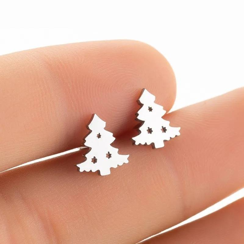Aretes Pendientes Navidad Árbol Christmas Moda Fiesta Regalo