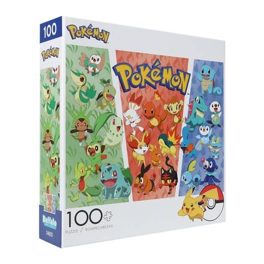 Rompecabezas Monstruo de Bolsillo 100 Piezas Puzzle Regiones Iniciales Original